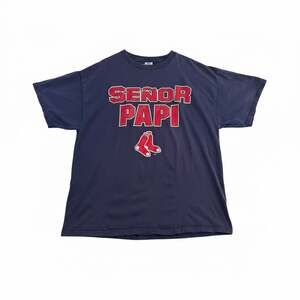 Vintage 2004 David Ortiz Señor Papi Boston Red Sox T-Shirt XL Delta Tagged Delta
